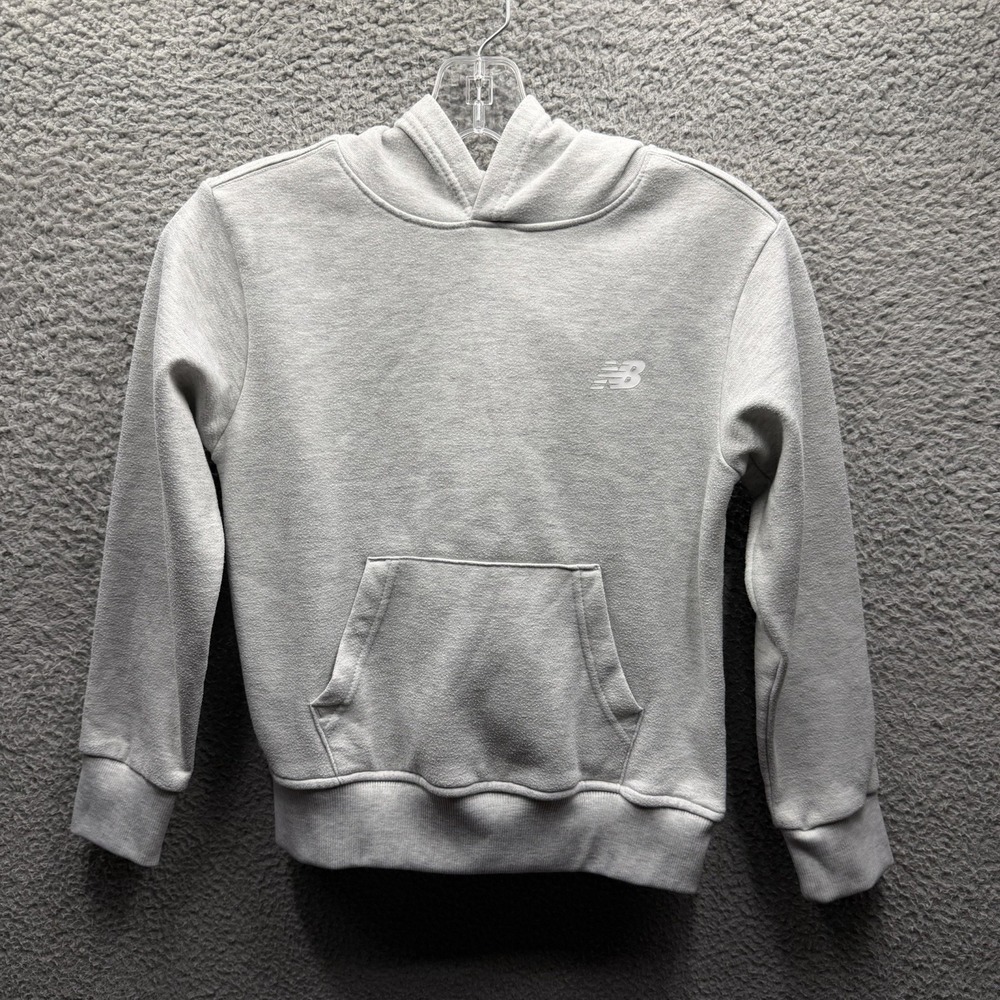 New Balance Hoodie Boys Size 8 Gray Pullover Hoodie Boy's Size 8